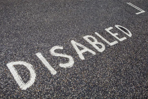 Osób niepełnosprawnych Parking Bay — Zdjęcie stockowe