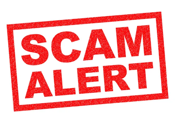 SCAM ALERT — Stock Photo, Image