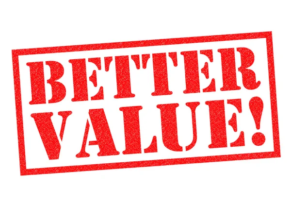 BETTER VALUE! — Stock Photo, Image