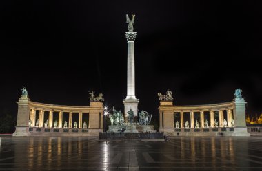 Heroes Square in Budapest clipart