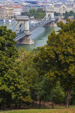 View from Castle Hill in Budapest clipart