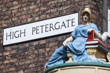 High Petergate in York clipart