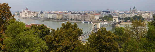 Βουδαπέστη πανόραμα από το λόφο του κάστρου — Φωτογραφία Αρχείου