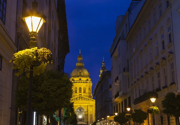 St. Stephen'ın Bazilikası Budapeşte görünüm — Stok fotoğraf