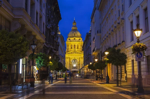 View of St. Stephen 's Basilica in Budapest — стоковое фото