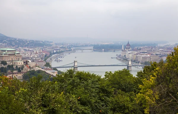 Vista de Budapeste da Cidadela — Fotografia de Stock