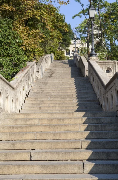 Kroki prowadzące do bastionu w Budapeszcie — Zdjęcie stockowe