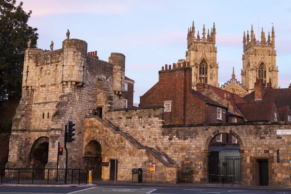 Bootham Bar y York Minster — Foto de Stock