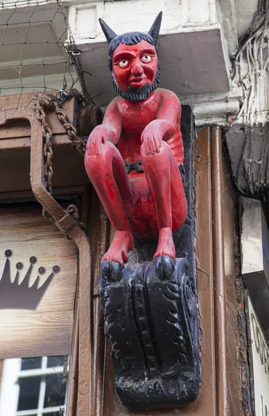 Little Devil in Stonegate in York — Stock Photo, Image