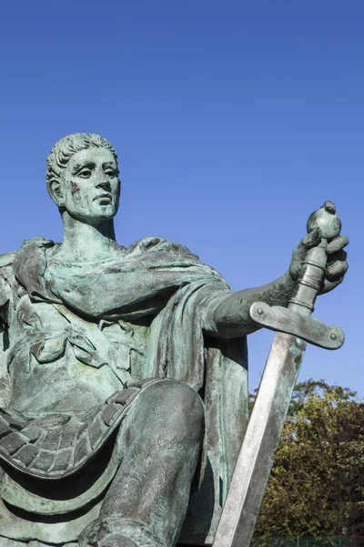 Büyük Konstantin heykel York — Stok fotoğraf