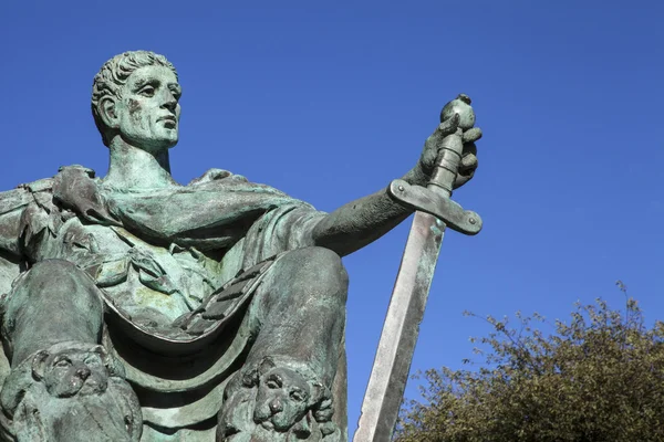 Constantine, a Grande Estátua de York — Fotografia de Stock