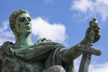 Constantine Statue in York clipart