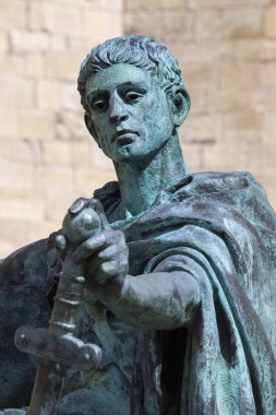 Constantine Statue in York clipart
