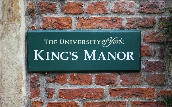 King 's Manor em York — Fotografia de Stock