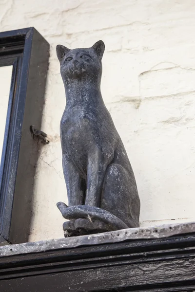 Kedi heykel York — Stok fotoğraf