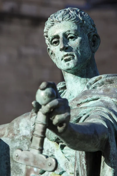 Statua di Costantino a York — Foto Stock