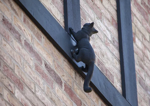 Katzenstatue in New York — Stockfoto