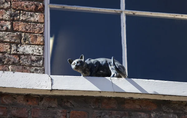 Katt staty i York — Stockfoto