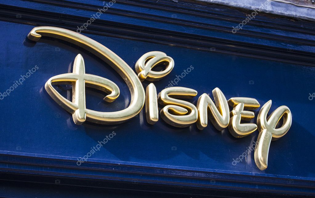 YORK, UK - AUGUST 26TH 2015: The sign for a Disney retail store in York, on 26th August 2015.