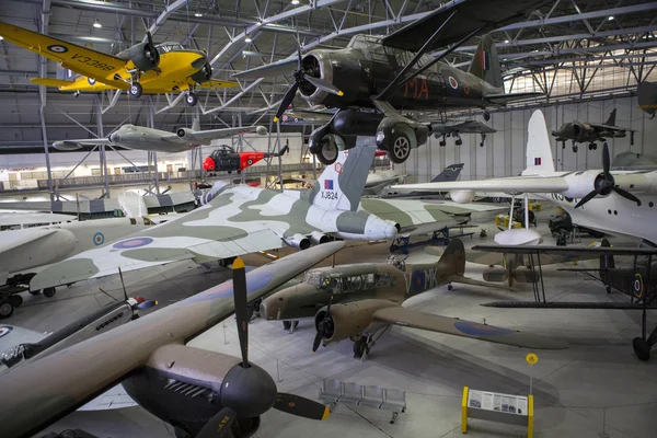 Exposities in het Imperial War Museum in Duxford — Stockfoto