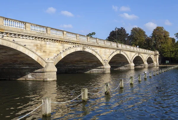 Pont Serpentine dans le parc hyde — Photo