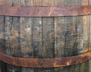 Eski ahşap bir fıçının soyut görüntüsü.