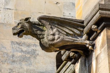 Norwich, İngiltere 'deki Vaftizci Aziz John Katedrali' nin dış tarafında bir heykel..