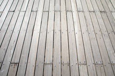 Weston-super-Mare, Somerset, İngiltere 'deki Grand Pier' daki güvertenin yakın görüntüsü..