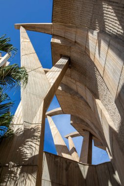Loreto Kilisesi 'nin muhteşem dış görünüşü, aynı zamanda Parroquia del Mar olarak da bilinir, ya da İspanya' nın güzel kıyı kasabası Javea 'daki Balıkçı Kilisesi..