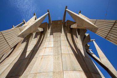 Loreto Kilisesi 'nin muhteşem dış görünüşü, aynı zamanda Parroquia del Mar olarak da bilinir, ya da İspanya' nın güzel kıyı kasabası Javea 'daki Balıkçı Kilisesi..