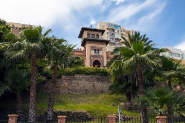 İspanya, Torremolinos 'taki Casa de los Navajas' ın güzel kırsal mimarisi..