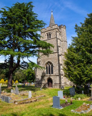 İngiltere 'nin Essex kentindeki Runwell köyündeki güzel St. Marys Kilisesi..