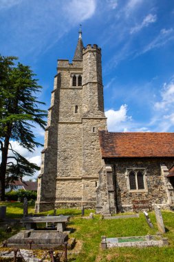 İngiltere 'nin Essex kentindeki Runwell köyündeki güzel St. Marys Kilisesi..