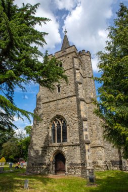 İngiltere 'nin Essex kentindeki Runwell köyündeki güzel St. Marys Kilisesi..