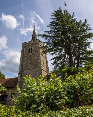 İngiltere 'nin Essex kentindeki Runwell köyündeki güzel St. Marys Kilisesi..