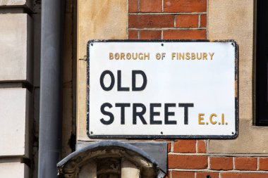 Londra 'da Old Street için bir sokak tabelası..
