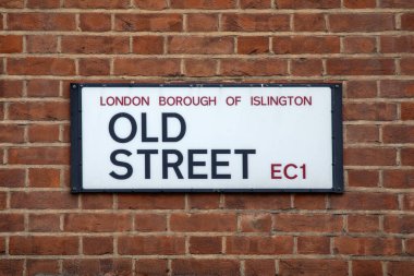 Londra 'da Old Street için bir sokak tabelası..