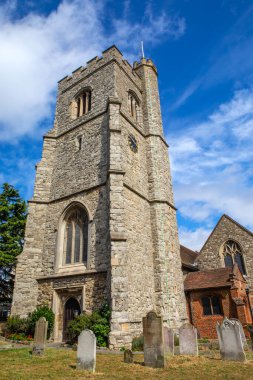İngiltere 'nin Essex kentindeki güzel Leigh-on-Sea kasabasındaki St. Clements Kilisesi..