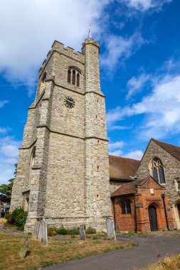 İngiltere 'nin Essex kentindeki güzel Leigh-on-Sea kasabasındaki St. Clements Kilisesi..