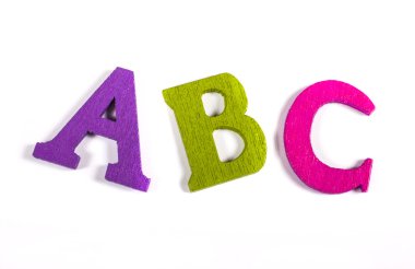 Renkli harfler Abc yazım