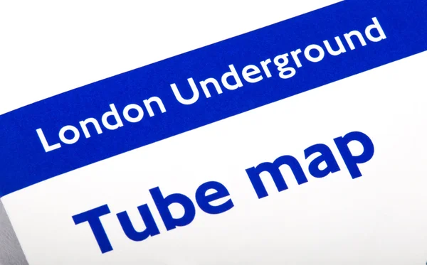 London Underground Tube Map — Stock Photo, Image