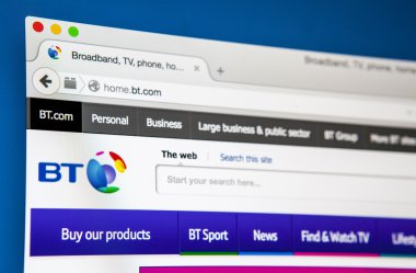 Bt Web sitesi ana sayfası