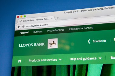 Lloyds Bank Web sitesi