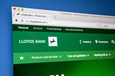 Lloyds Bank Web sitesi
