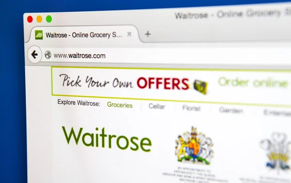 Waitrose Web oficial — Foto de Stock