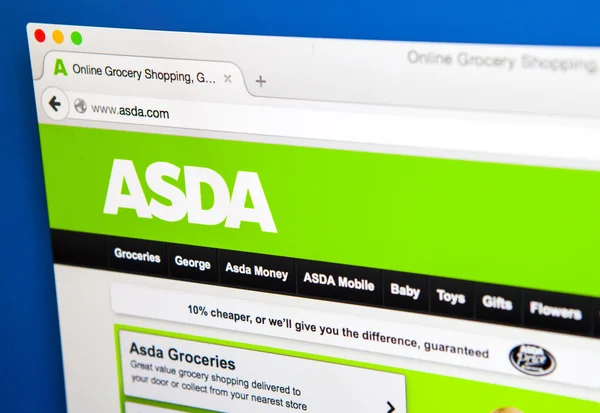 Sitio web oficial de Asda — Foto de Stock