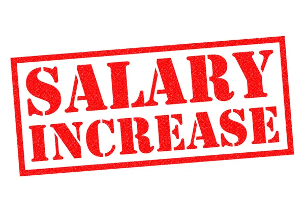 SALARY INCREASE Rubber Stamp — Stockfoto