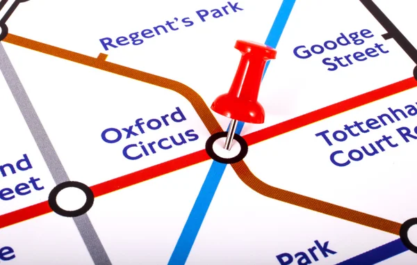 U-Bahn-Station Oxford Circus — Stockfoto
