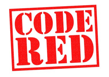 Kod kırmızı lastik damgası