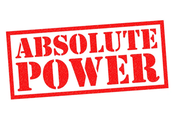 ABSOLUTE POWER Rubber Stamp — Stock Photo, Image